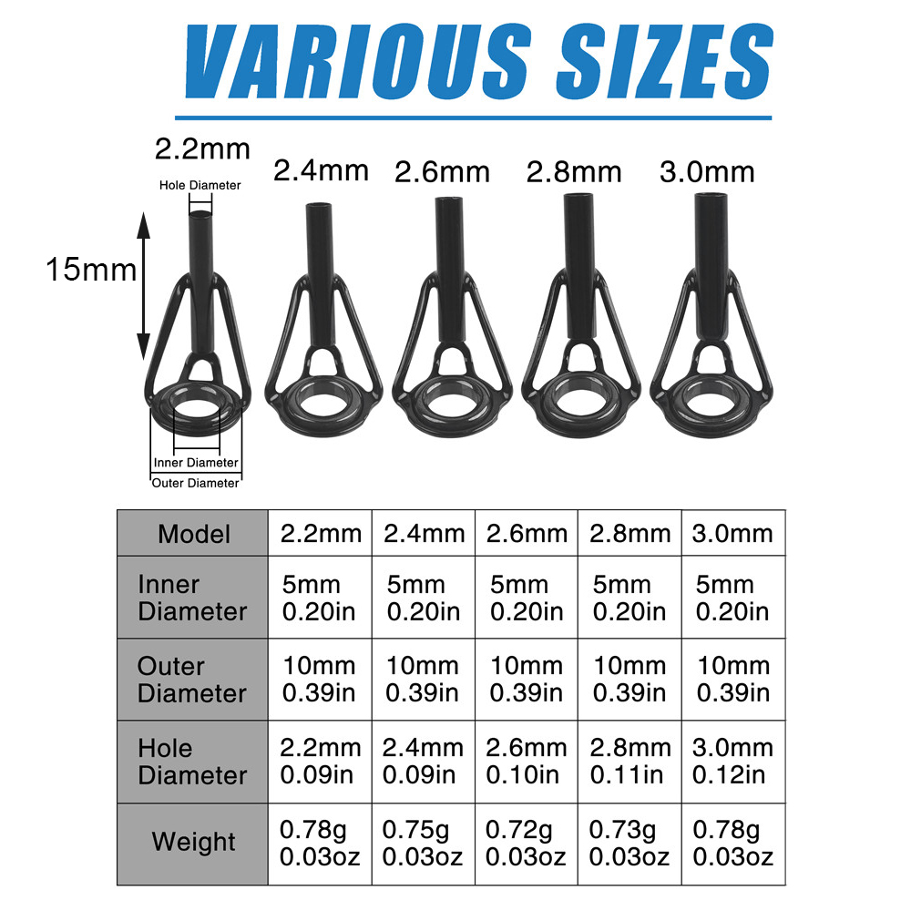 낚싯대 가이드 낚싯대 팁 교체 키트 낚싯대 수리 키트  - Fishing Rod Tip Replacement 리뷰 및 가격