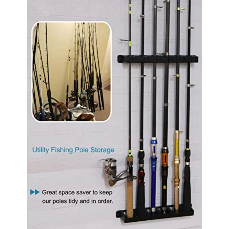수평 낚싯대 거치대 벽걸이형 낚싯대 홀더 (차고 및 보 - Fishing Rod Boat 리뷰 및 가격