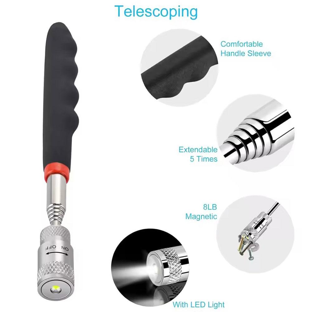 LED 조명이 있는 텔레스코픽 자석 펜, 확장 가능한  - Fishing Rod Telescopic 리뷰 및 가격