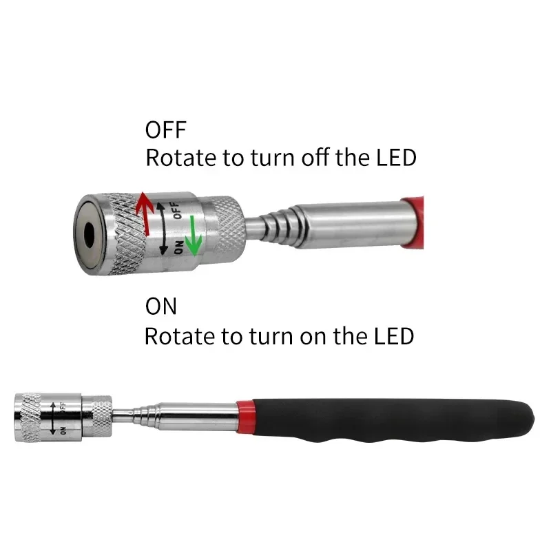 LED 빛을 가진 텔레스코픽 자석 펜 확장 가능한 픽업 - Fishing Rod Telescopic 리뷰 및 가격