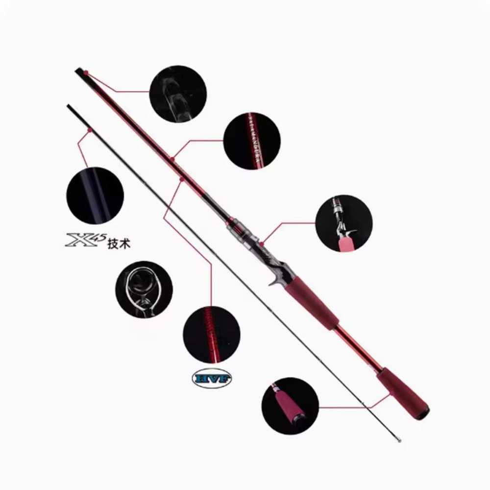 카본 섬유 루어 낚싯대 (호수, 강 낚시용, 베이트캐스 - Fishing Rod Carbon Fiber 리뷰 및 가격