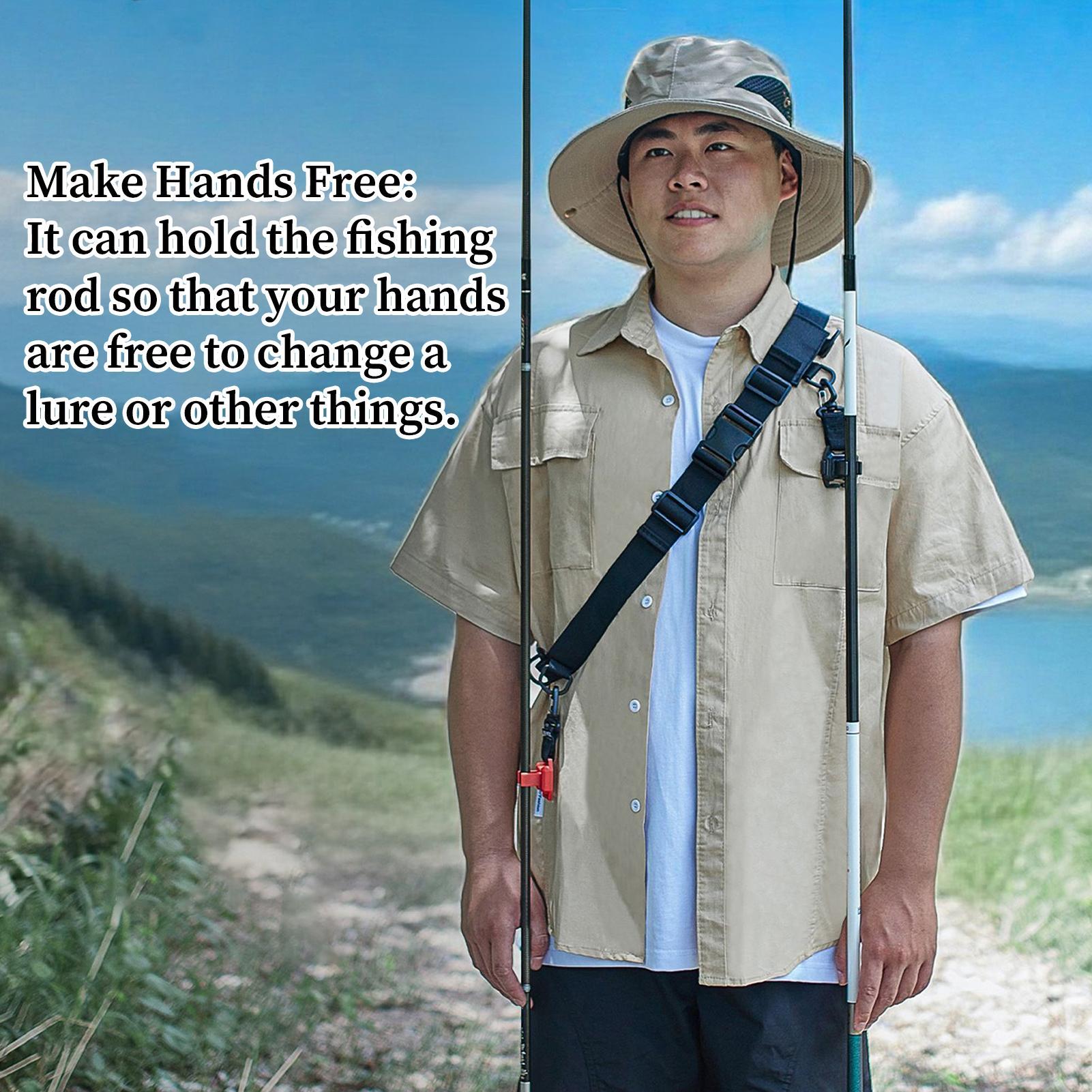 웨어러블 낚싯대 클립 홀더 휴대용 낚싯대 조절 가능한  - Fishing Rod Travel 리뷰 및 가격