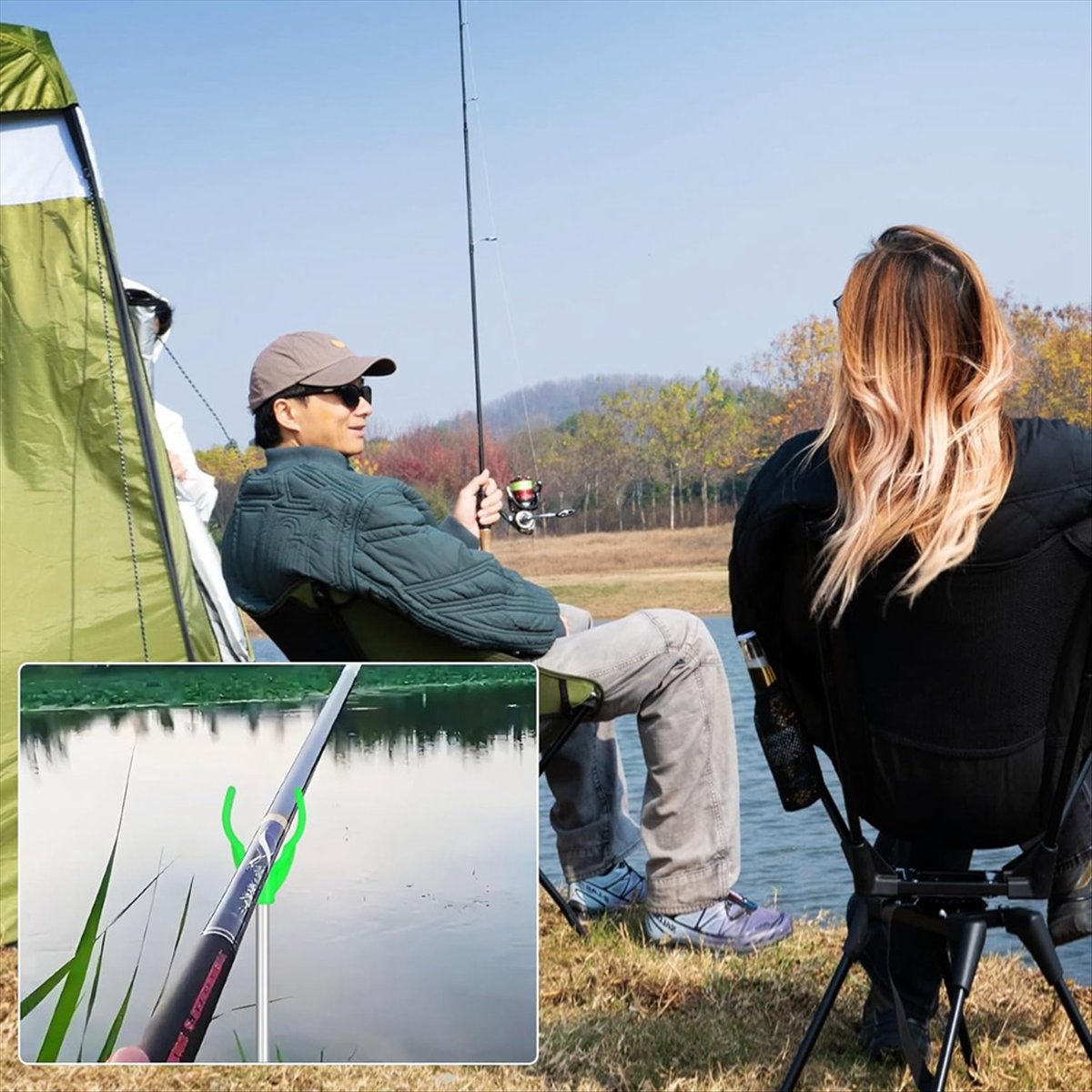 [대세일] 지상용 낚싯대 거치대, 확장형 텔레스코픽 낚 - Fishing Rod Telescopic 리뷰 및 가격