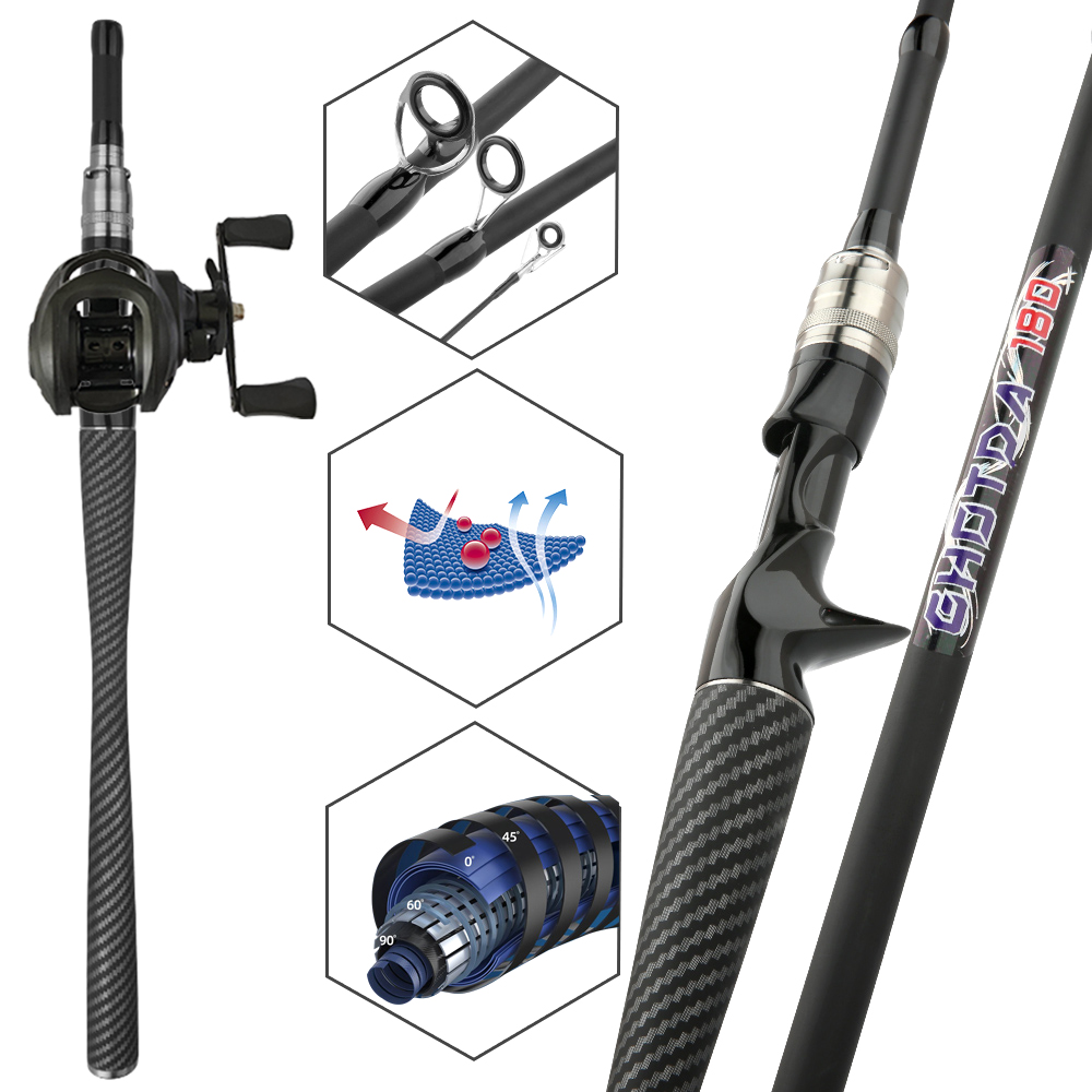 낚시 세트 베이트 캐스팅 루어 로드 및 릴 세트 루어  - Fishing Rod Combo 리뷰 및 가격