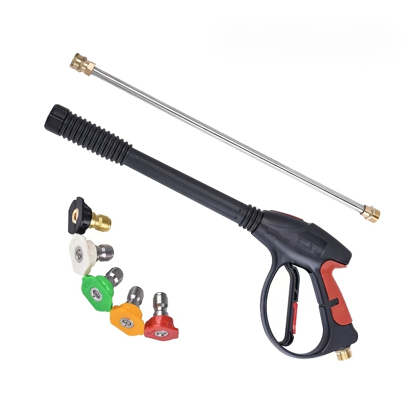 휴대용 고압 세차건, 조절 가능한 연장봉 포함, 가정용 - Fishing Rod Travel 리뷰 및 가격